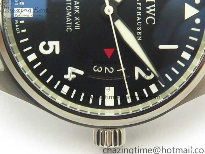 MIROTIME 0107 Mark XVII IW326504 MKS 1:1 Best Edition Black Dial On SS Bracelet MIYOTA 9015 V Durable 7210